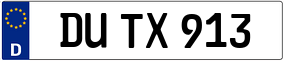 Trailer License Plate